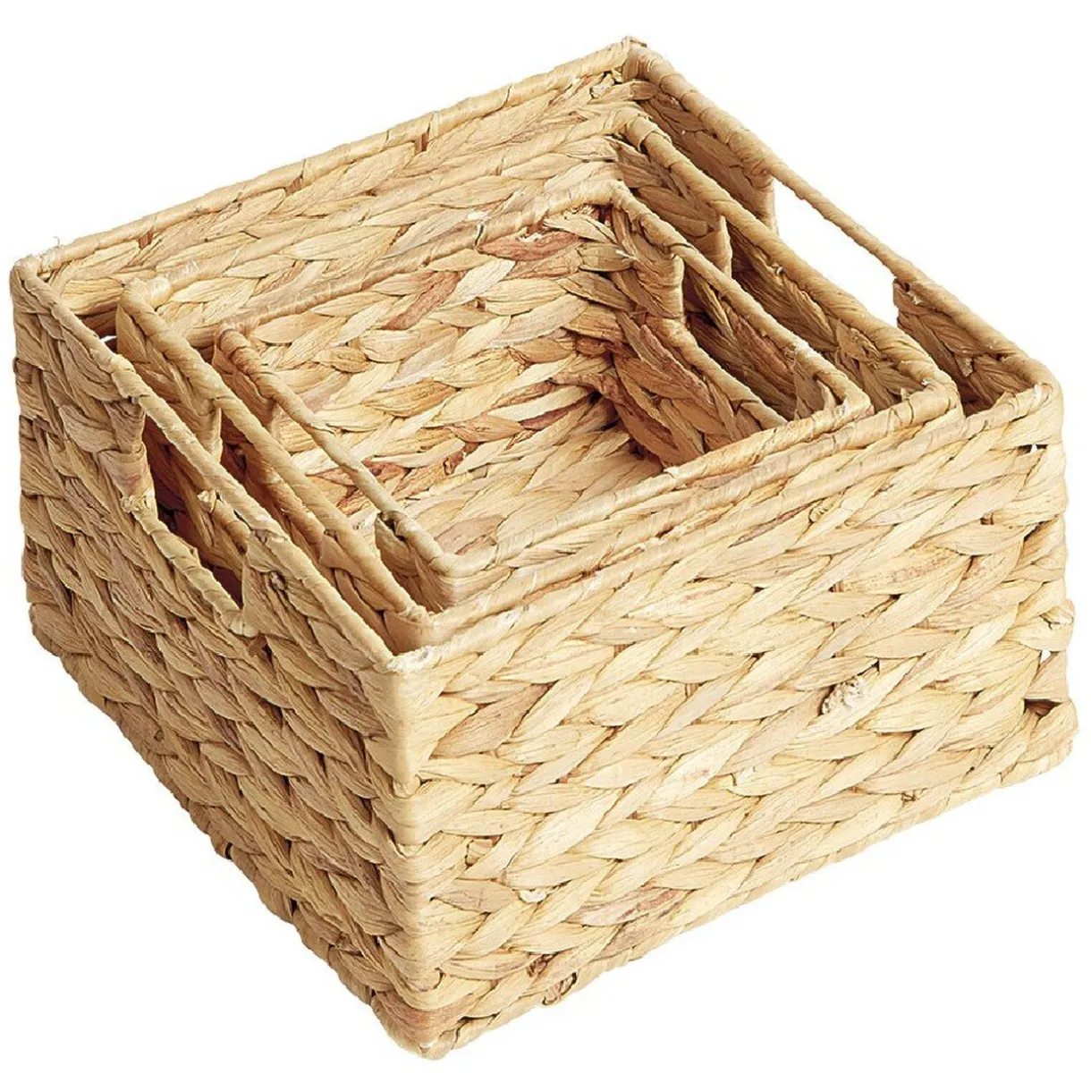 Rangement|Gifi Panière en jacinthe tressée x 3