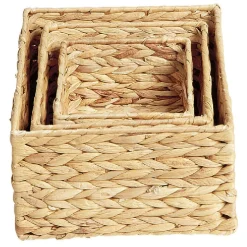 Rangement|Gifi Panière en jacinthe tressée x 3