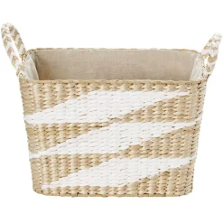 Rangement|Gifi Panière en jonc de mer 32 x 21 x H.22 cm