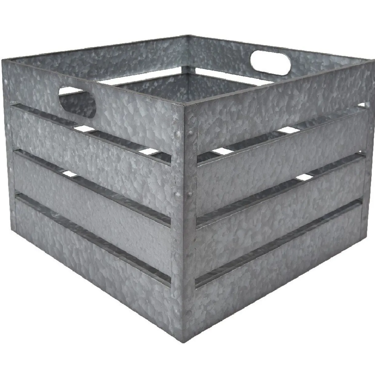 Rangement|Gifi Panière en métal gris grand modèle