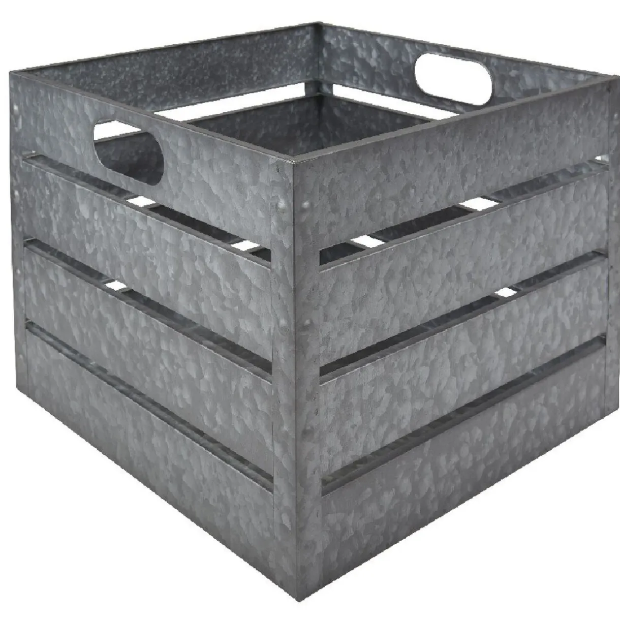 Rangement|Gifi Panière en métal gris moyen modèle