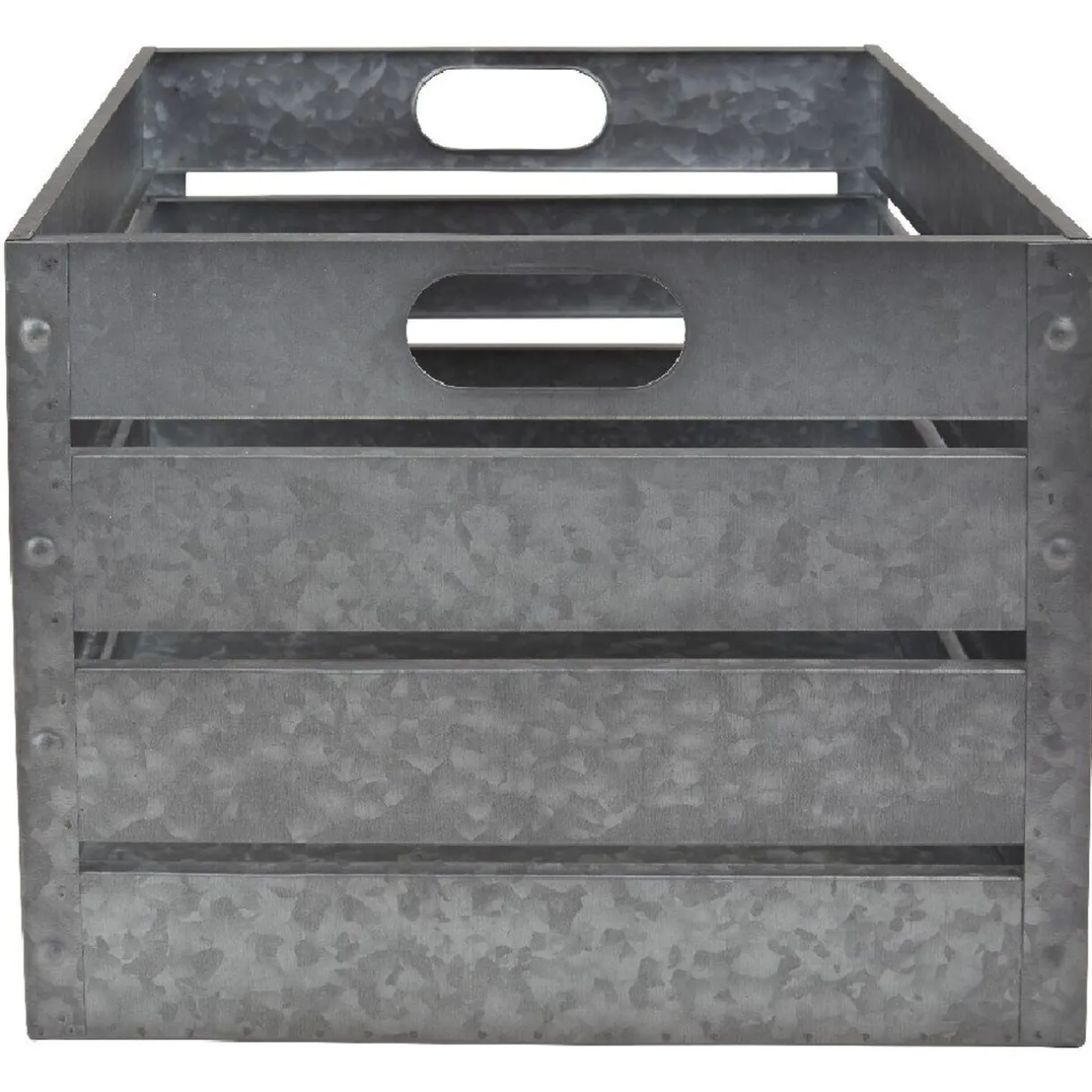 Rangement|Gifi Panière en métal gris moyen modèle