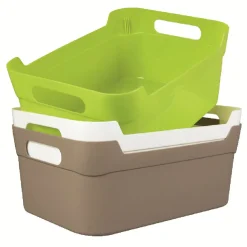 Rangement|Gifi Panière en plastique coloré