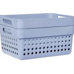 Rangement|Gifi Panière en plastique 11x15xH.7,5 cm - Lot de 2