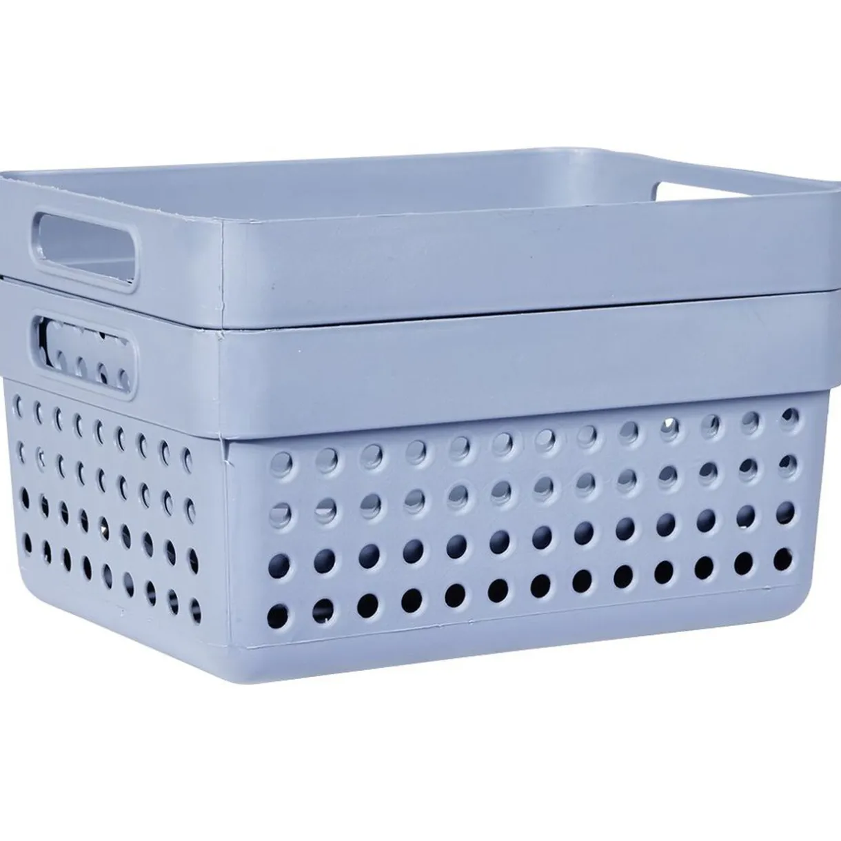 Rangement|Gifi Panière en plastique 11x15xH.7,5 cm - Lot de 2