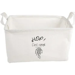 Rangement|Gifi Panière en tissus rectangulaire