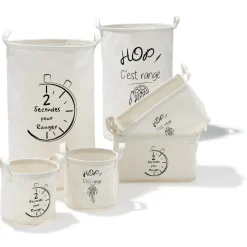 Rangement|Gifi Panière en tissus rectangulaire