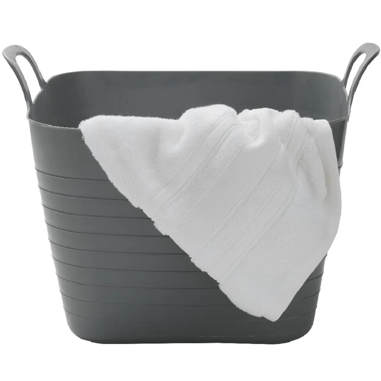 Rangement|Gifi Panière flexible 27 L grise