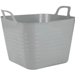 Rangement|Gifi Panière flexible 27 L grise