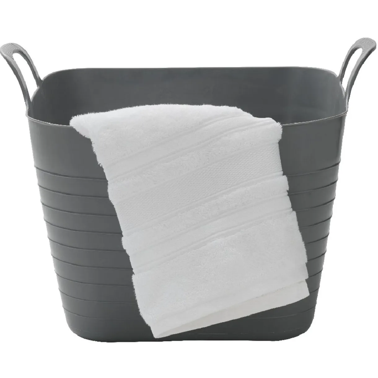 Rangement|Gifi Panière flexible 27 L grise