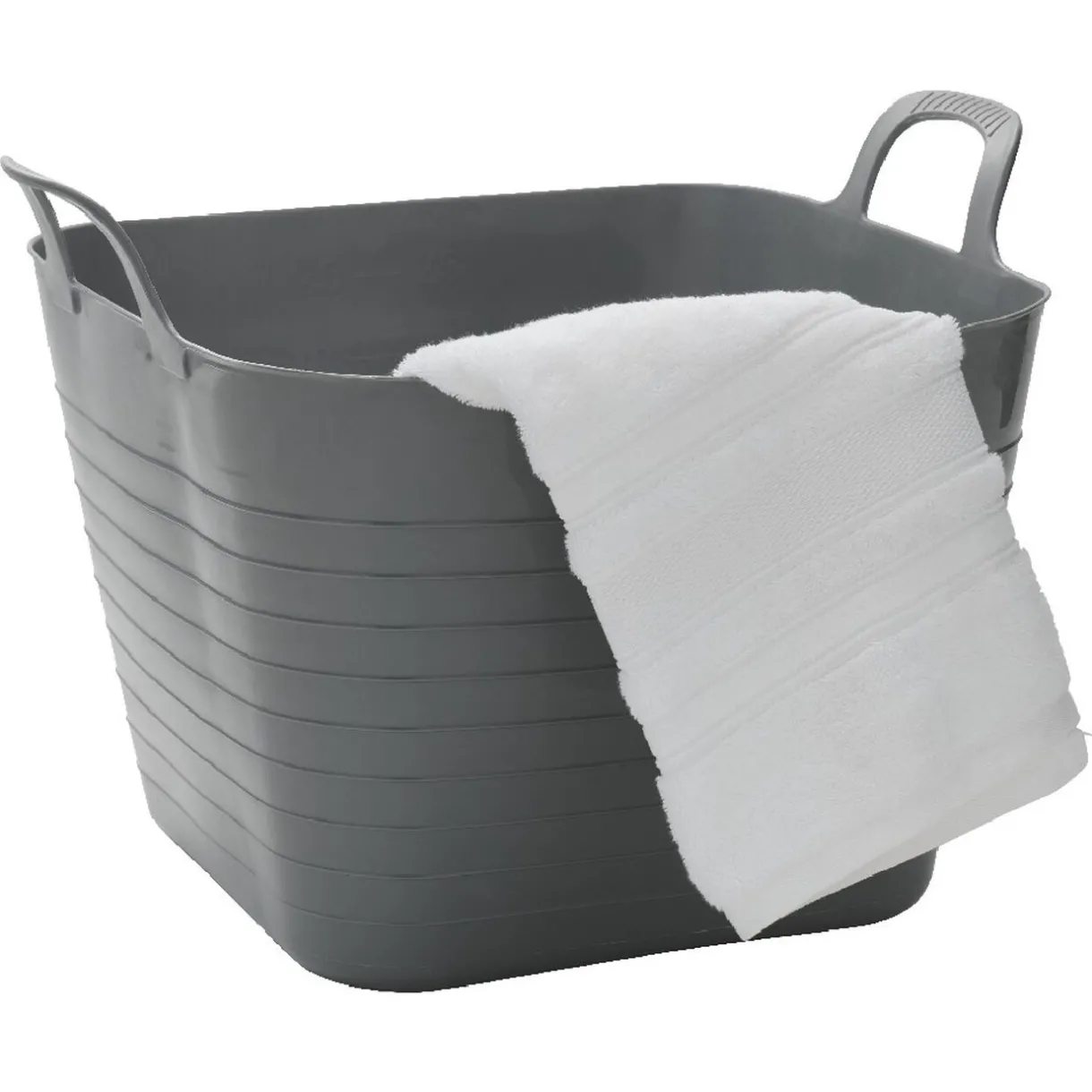 Rangement|Gifi Panière flexible 27 L grise