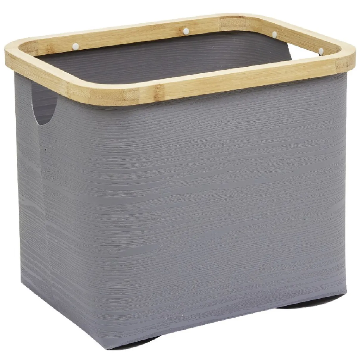 Rangement|Gifi Panière grise armature bambou petit modèle