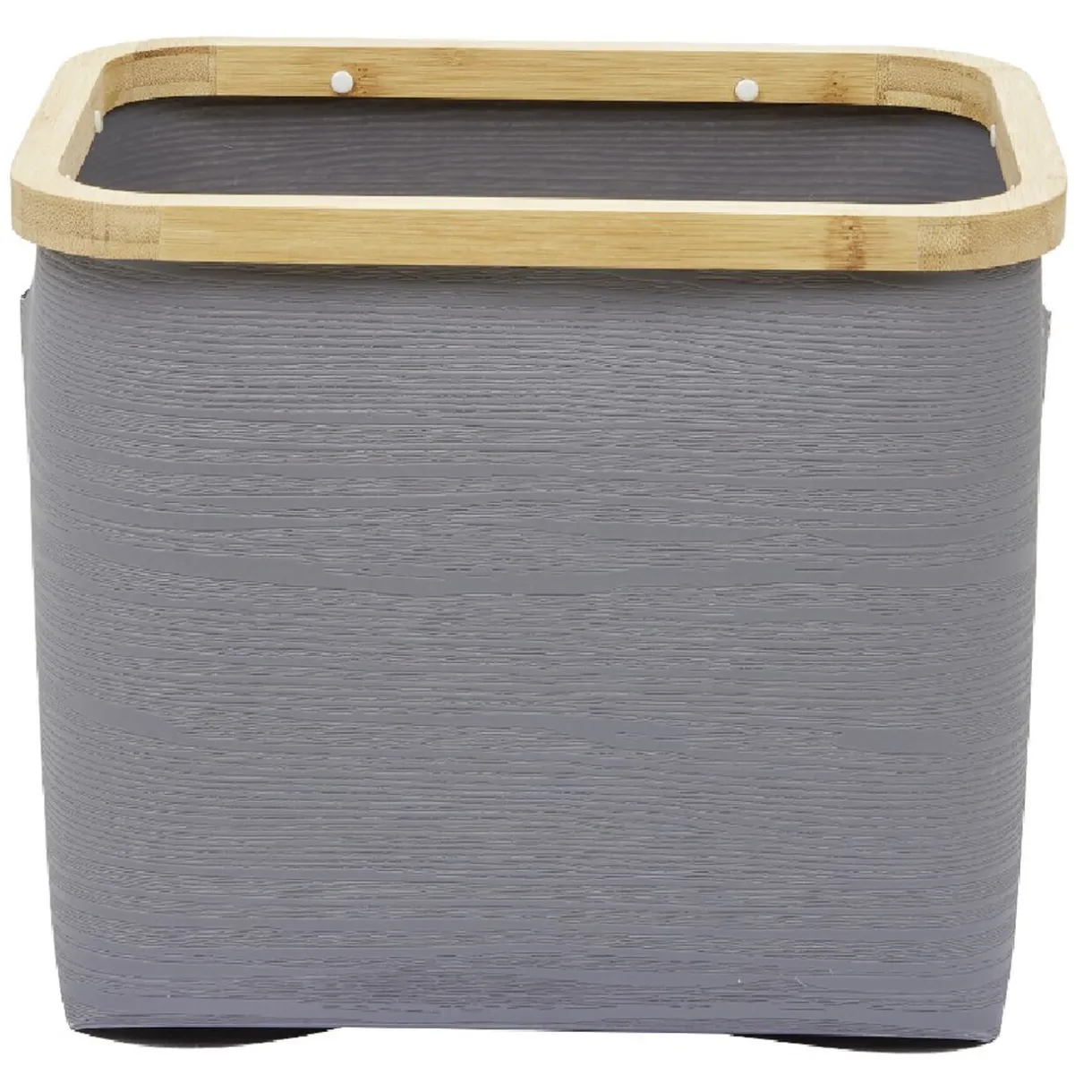 Rangement|Gifi Panière grise armature bambou petit modèle