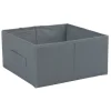 Rangement|Gifi Panière grise rectangulaire Box Cube