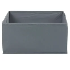 Rangement|Gifi Panière grise rectangulaire Box Cube