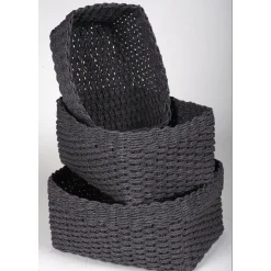 Rangement|Gifi Panière grise x3