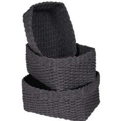 Rangement|Gifi Panière grise x3