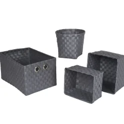 Rangement|Gifi Panière grise x4