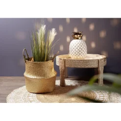 Rangement|Gifi Panière jonc doré