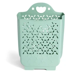 Entretien Du Linge|Gifi Panière 45L pliable plastique vert 36x25xH48cm