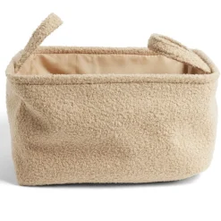 Rangement|Gifi Panière laine bouclée beige 36x26xH20cm