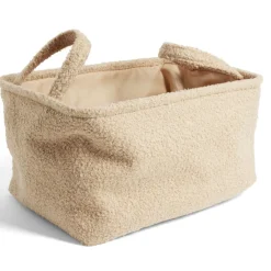 Rangement|Gifi Panière laine bouclée beige 36x26xH20cm