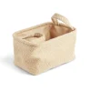 Rangement|Gifi Panière laine bouclée beige 28x18xH15cm