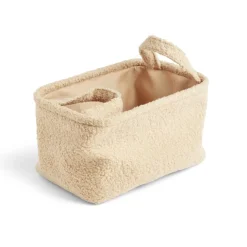 Rangement|Gifi Panière laine bouclée beige 28x18xH15cm