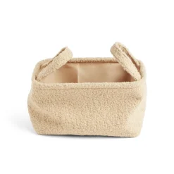 Rangement|Gifi Panière laine bouclée beige 28x18xH15cm
