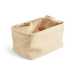 Rangement|Gifi Panière laine bouclée beige 32x22xH18cm
