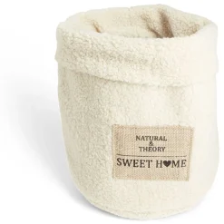 Rangement|Gifi Panière laine bouclée beige 29xH32cm