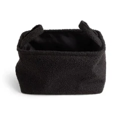 Rangement|Gifi Panière laine bouclée noire 32x22xH18cm