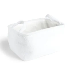 Rangement|Gifi Panière laine bouclée noire 28x18xH15cm