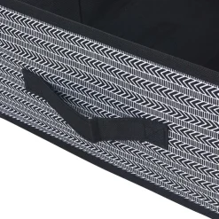 Rangement|Gifi Panière noire à motif géométrique blanc collection Urban 1 Box Cube