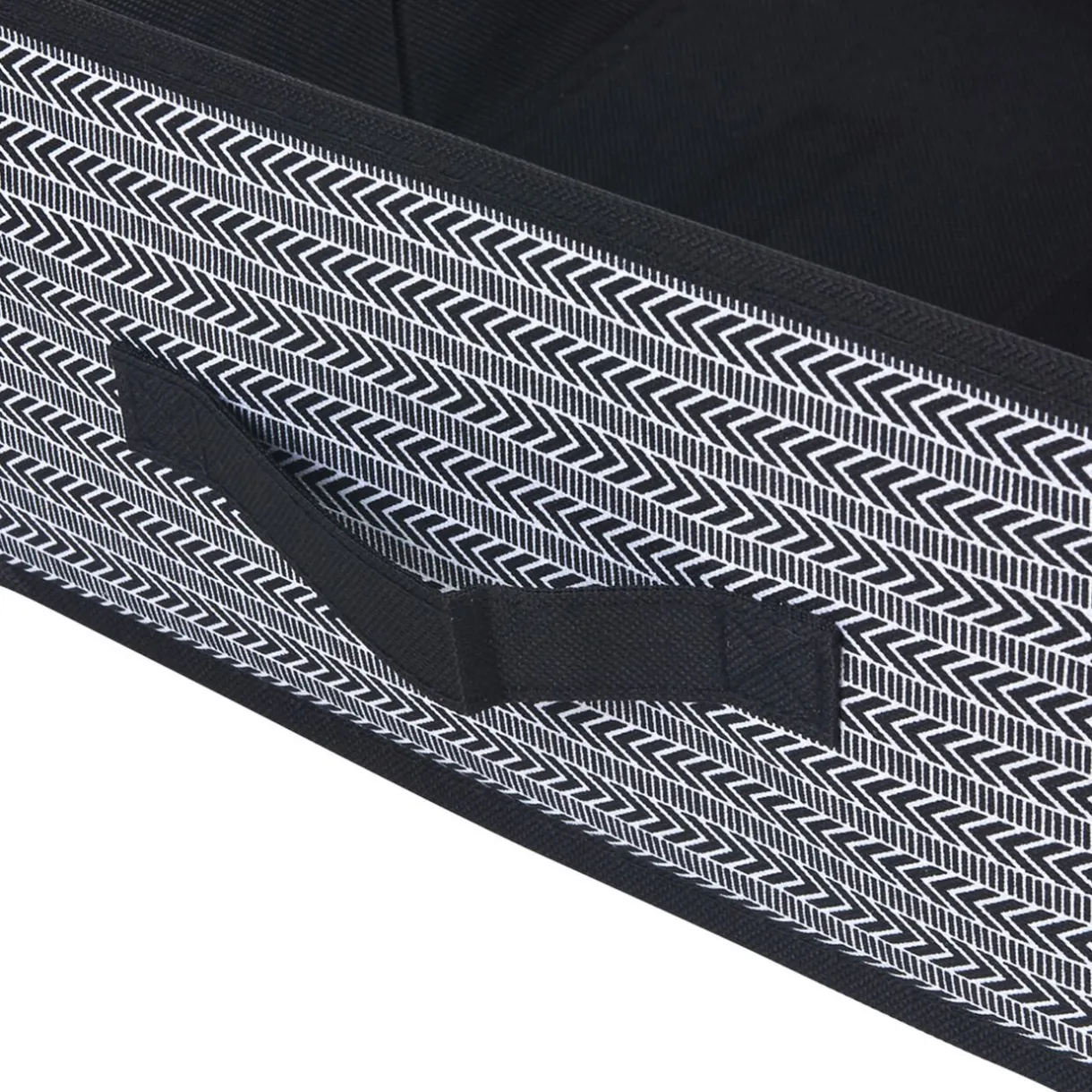 Rangement|Gifi Panière noire à motif géométrique blanc collection Urban 1 Box Cube