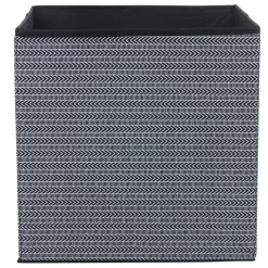 Rangement|Gifi Panière noire motif géométrique blanc collection Urban 1 Box Cube