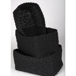 Rangement|Gifi Panière noire x3