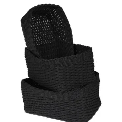 Rangement|Gifi Panière noire x3