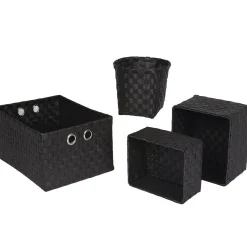 Rangement|Gifi Panière noire x4