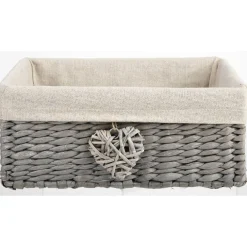 Rangement|Gifi Panière osier rectangulaire couleur naturel