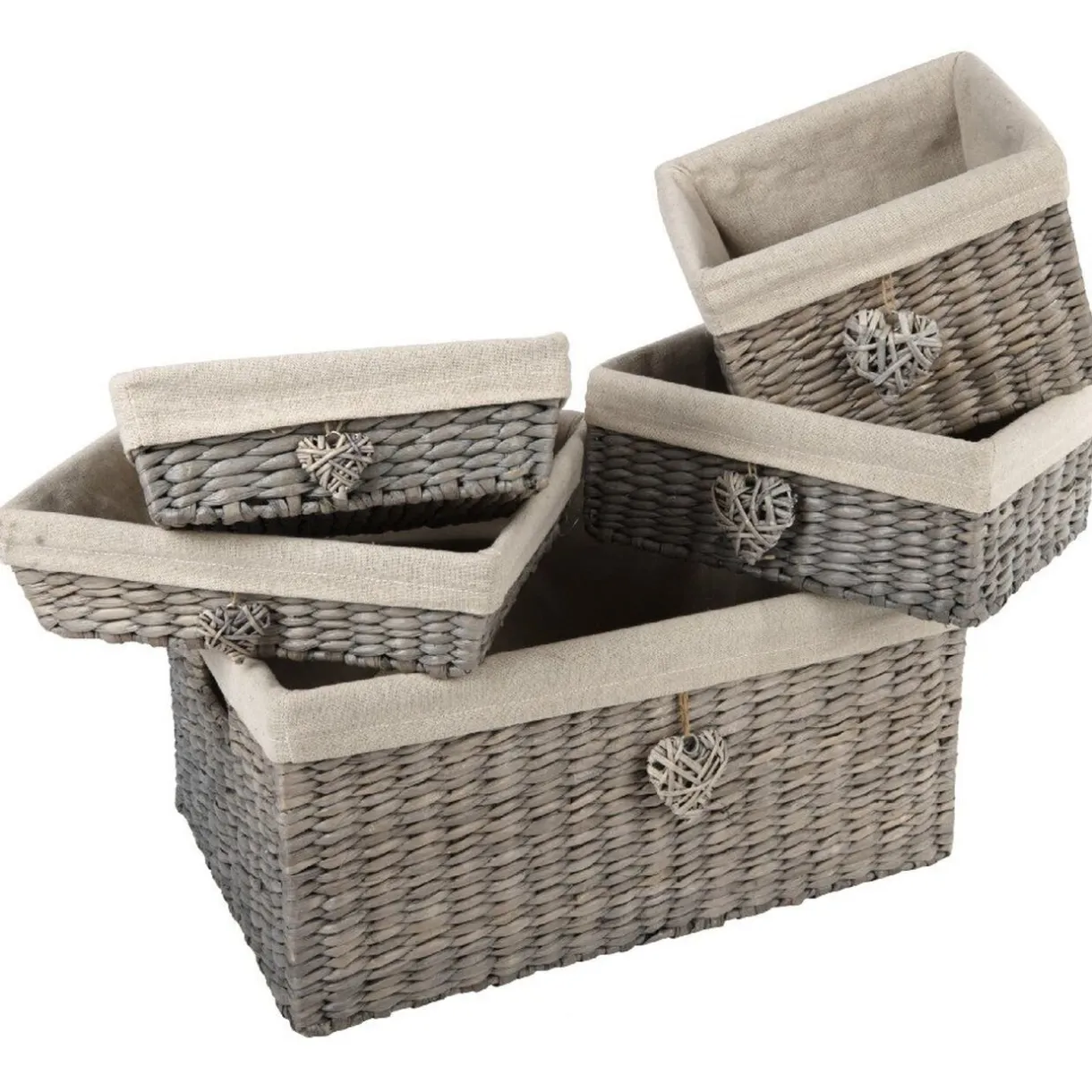 Rangement|Gifi Panière osier rectangulaire couleur naturel