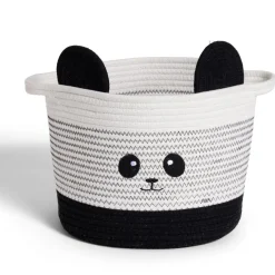 Rangement|Gifi Panière panda noir et blanc Ø30x24cm