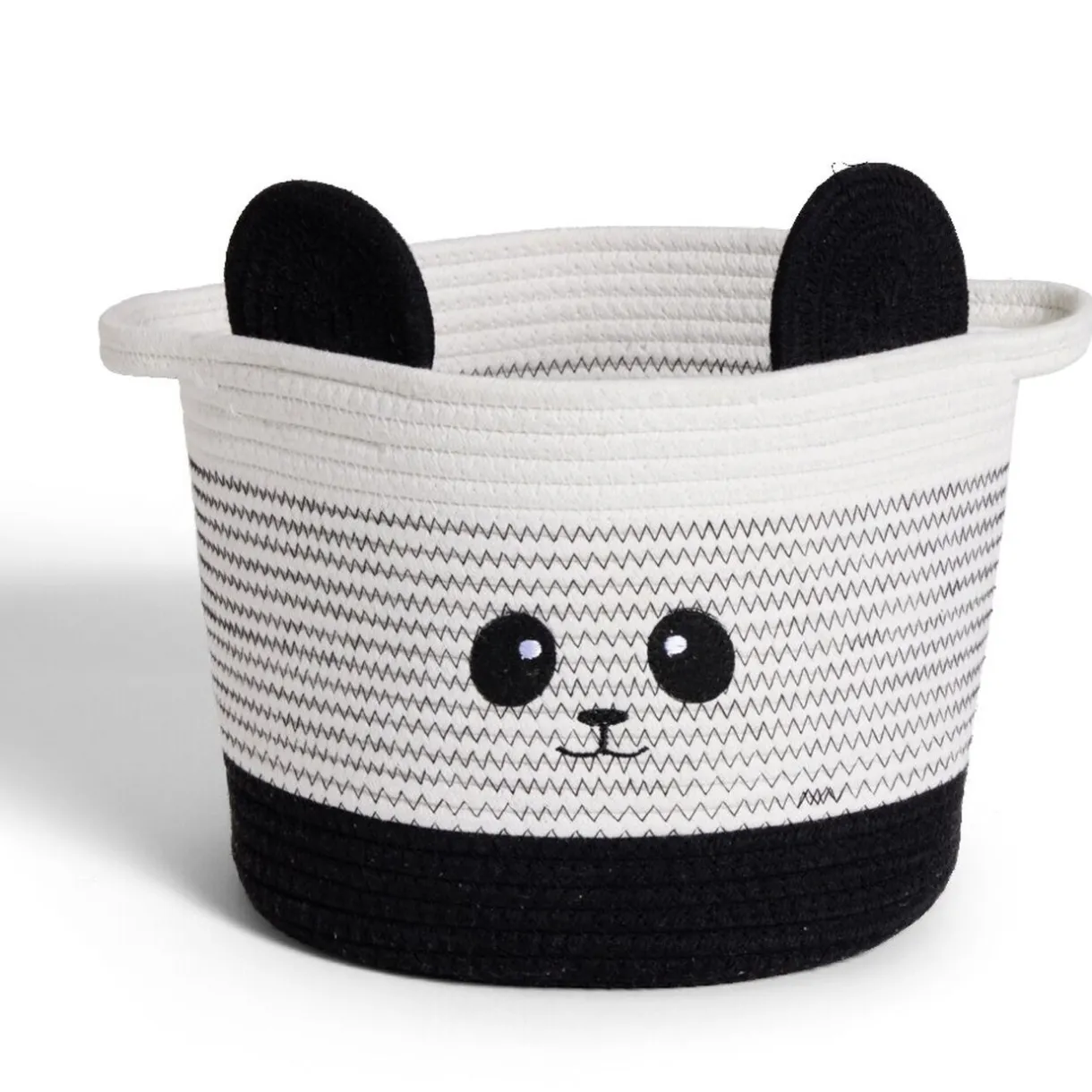 Rangement|Gifi Panière panda noir et blanc Ø30x24cm