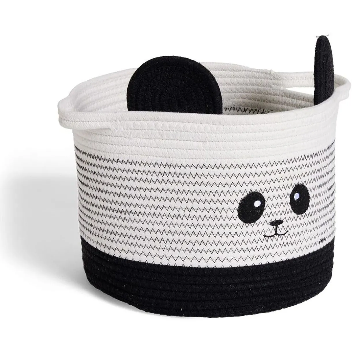 Rangement|Gifi Panière panda noir et blanc Ø30x24cm