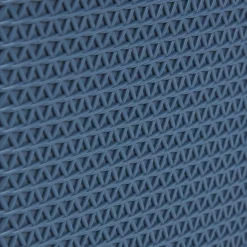 Rangement|Gifi Panière plastique bleu foncé effet tressé anses noires