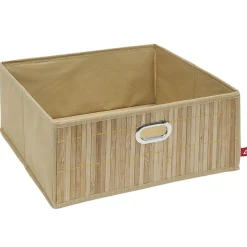 Discount Gifi Panière pliable en bambou - 31x31xH14,3 cm