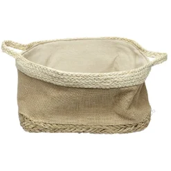 Rangement|Gifi Panière rectangulaire en jonc naturel L34x24 cm