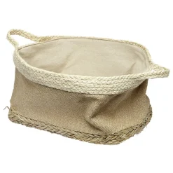 Rangement|Gifi Panière rectangulaire en jonc naturel L34x24 cm