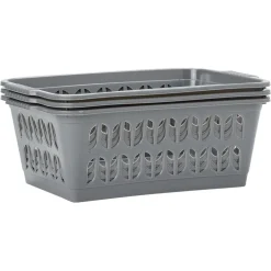 Rangement|Gifi Panière rectangulaire L.30 cm plastique x3