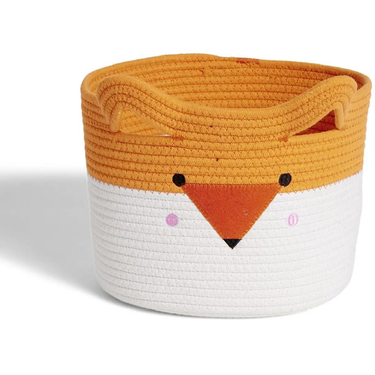 Rangement|Gifi Panière renard orange et blanc Ø30x24cm